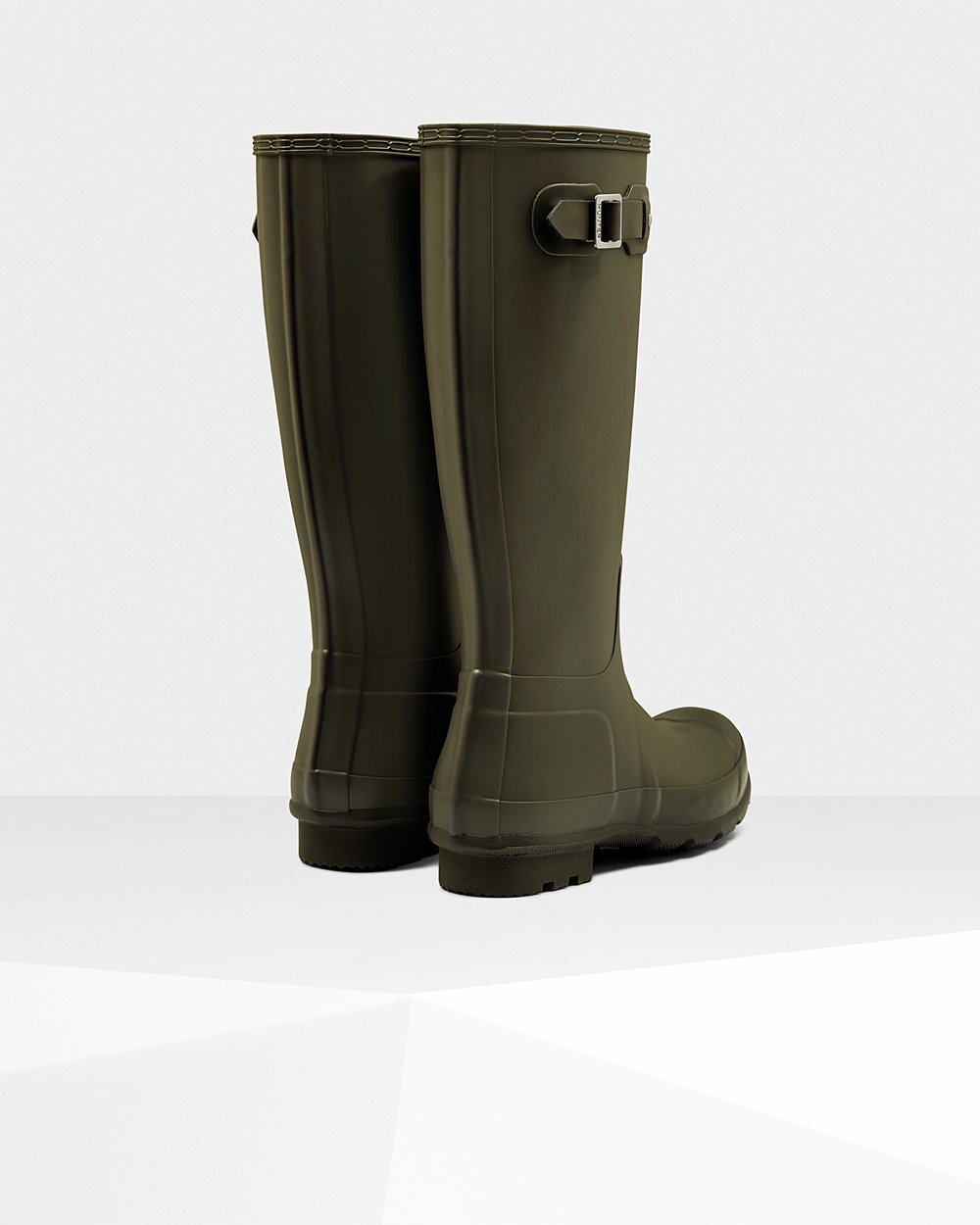 Hunter Original Tall Rain Boots - On Sale Mens Dark Olive - MUOQNW681